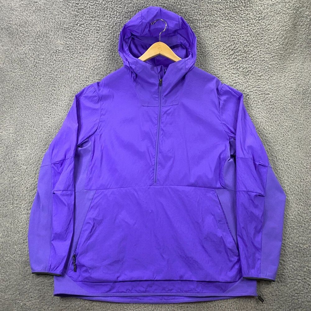 Lululemon Packable Hiking Anorak Jacket Men XL Ripstop Windbreaker Purple Hooded